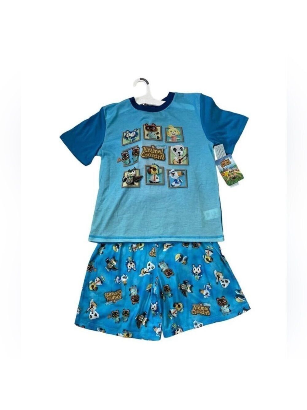 Animal Crossing Boys' XL 14/16 Blue 2pc NEW